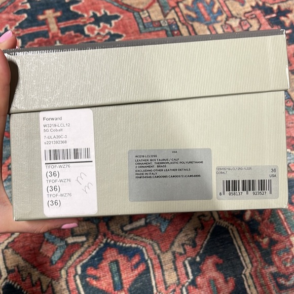 NWT TOM FORD Croc Iconic T 105 Sandal in cobalt size 36 / US 6 - Picture 6 of 13